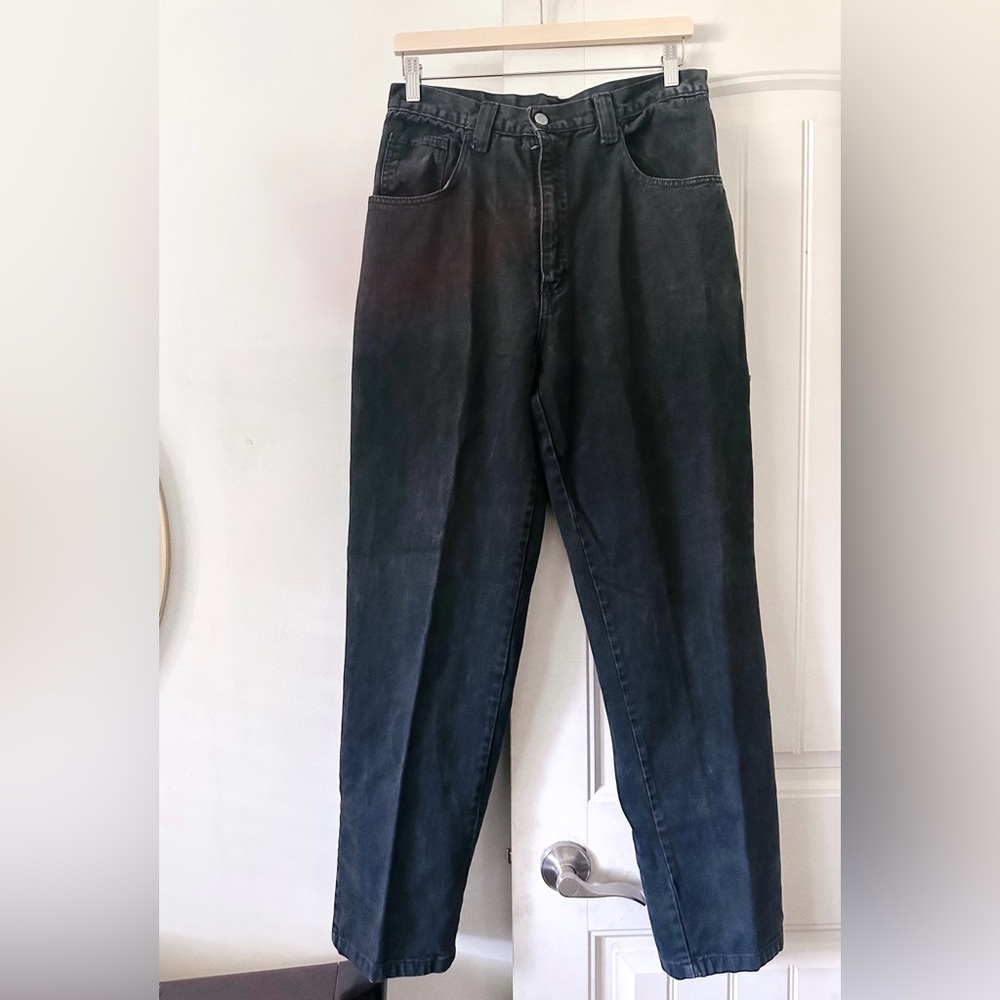 Tommy Hilfiger Men's black Relaxed cargo Jeans